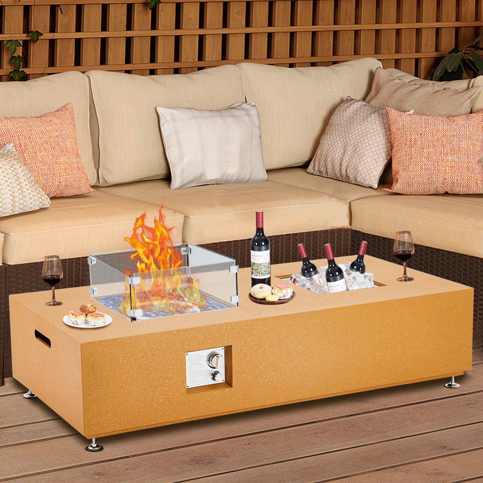 Modern Patio Fire Pit Table for Outdoor Relaxation & Style