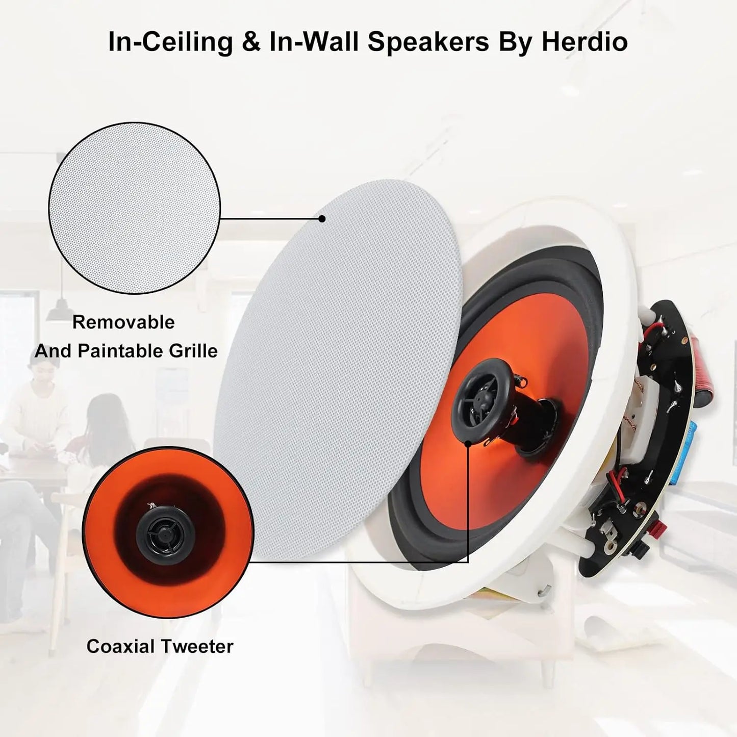 4PCS Bluetooth Ceiling Speakers