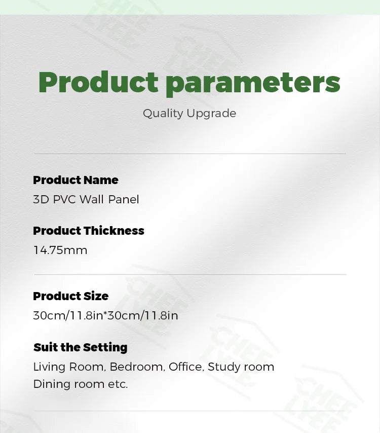 10 Pack Self Adhesive 3D Wall Panels