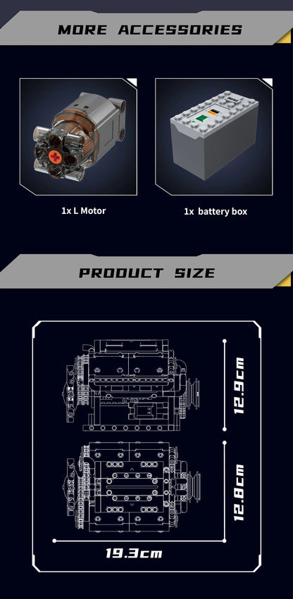 V8 Engine Building Blocks Sets