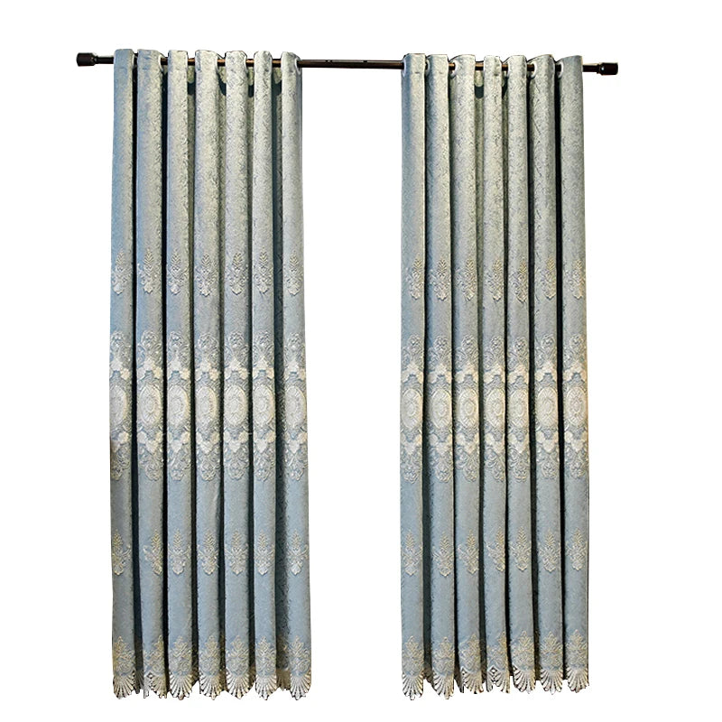 Thickened Embroidery Blackout Curtains