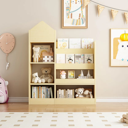 Kids Bookshelf Storage Organizer