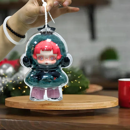Transparent Case/Skull Panda Doll