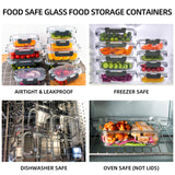 8-Piece Glass Food Containers