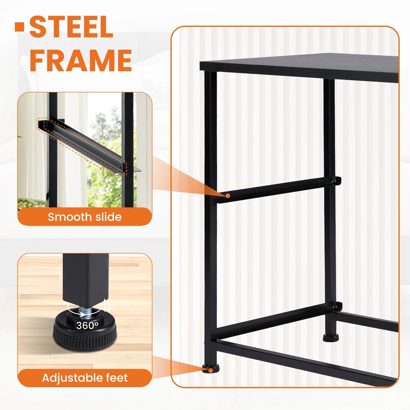 Elegant Nightstand Bedside Table for Bedroom Storage & Style