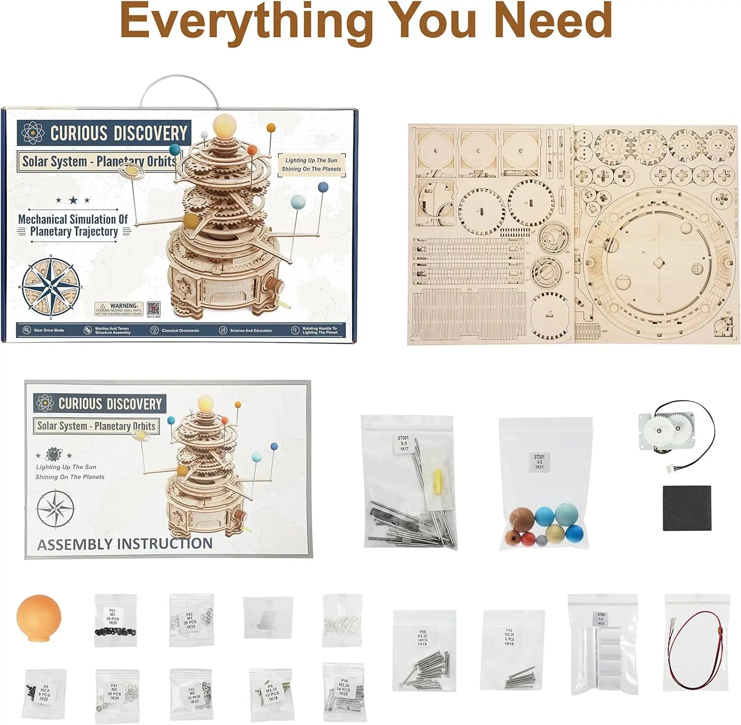 Rotatable Mechanical Orrery DIY
