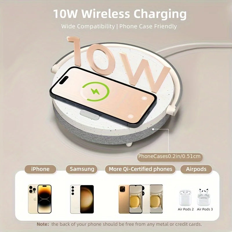 Music Table Lamp with Bluetooth Speaker for Home Décor