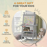 Double-Sided Kids Art Easel