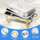 Chafing Dish Stainless Steel - 4 Pack