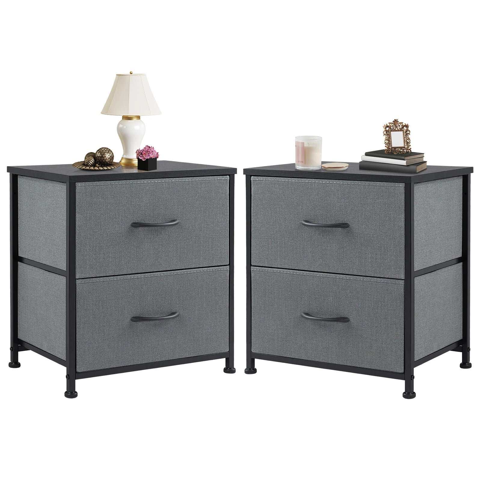 Elegant Nightstand Bedside Table for Bedroom Storage & Style