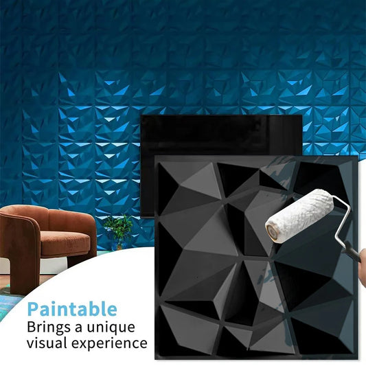 10 Pack Self Adhesive 3D Wall Panels