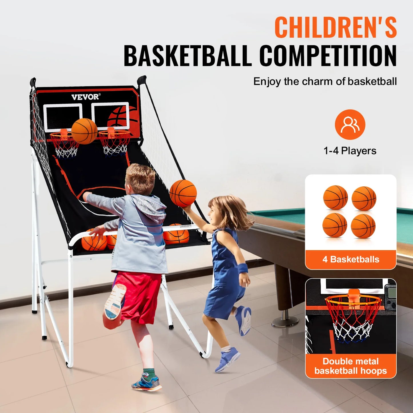 Foldable Basketball Arcade Game