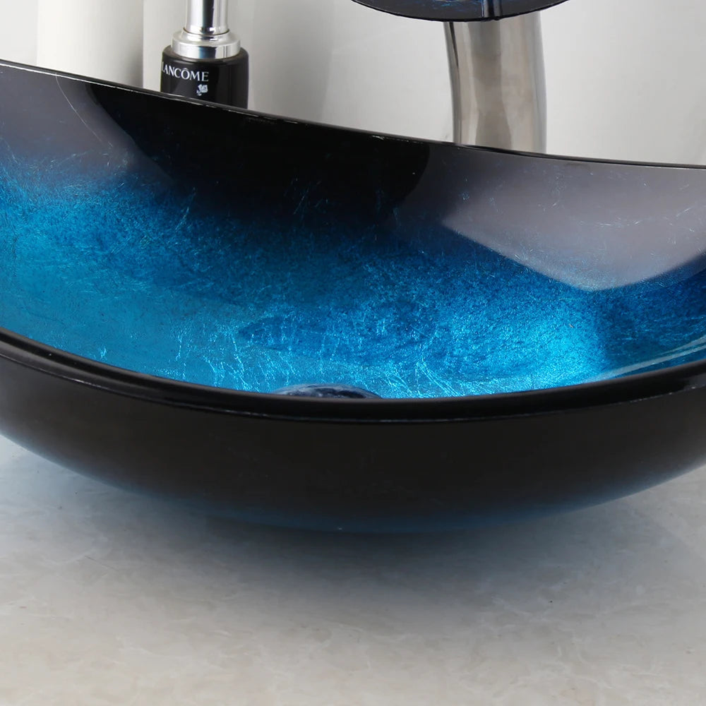 Tempered Glass Vessel Sink
