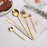 Luxury Golden Cutlery - 60 PCS