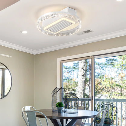 Crystal LED Ceiling Fan/Light