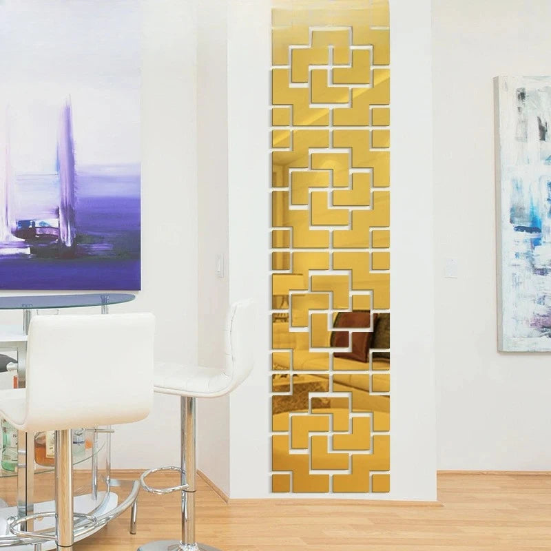 Creative Wall Sticker Mirrors for Home Décor & Interiors