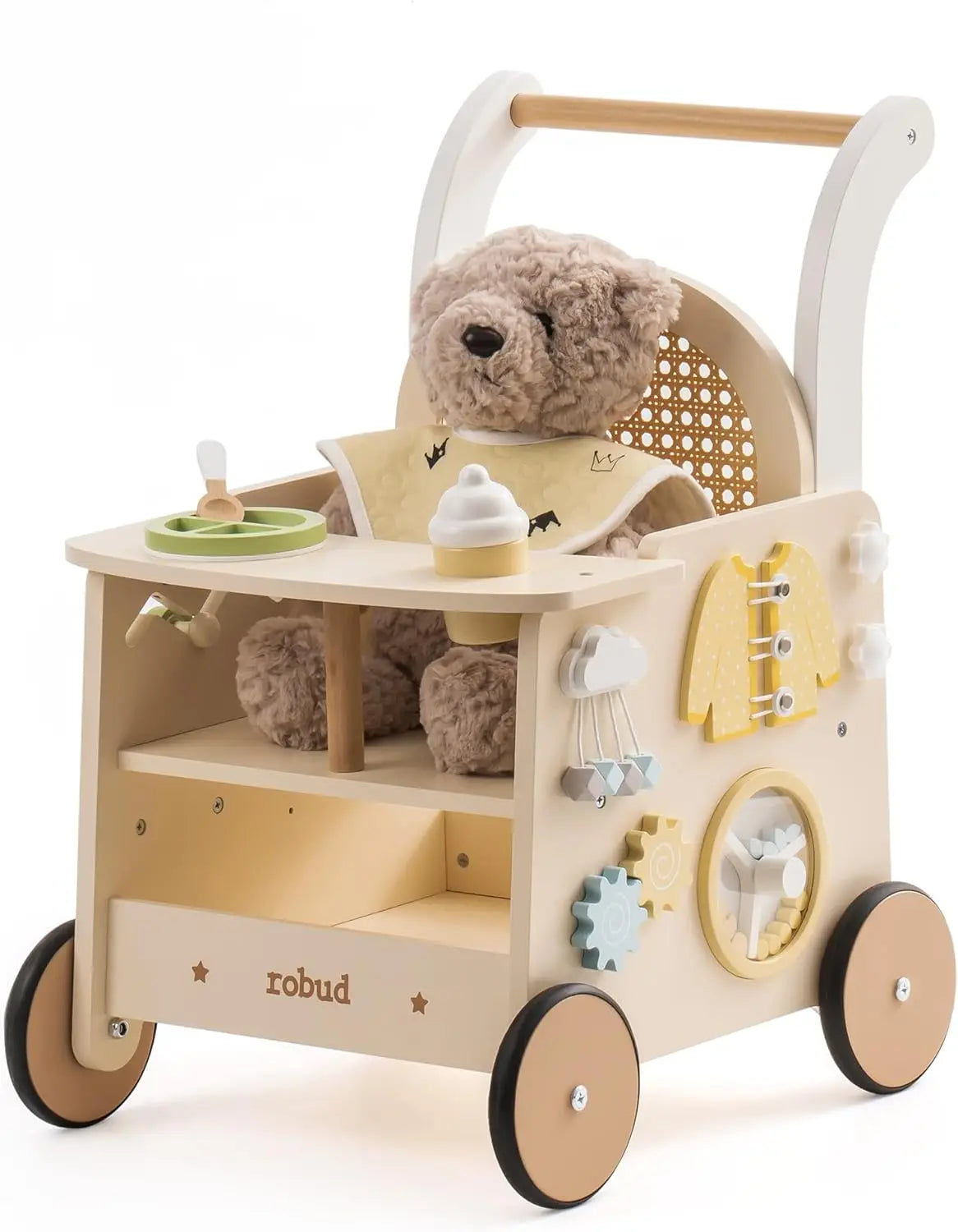 Wooden Baby Walker Stroller