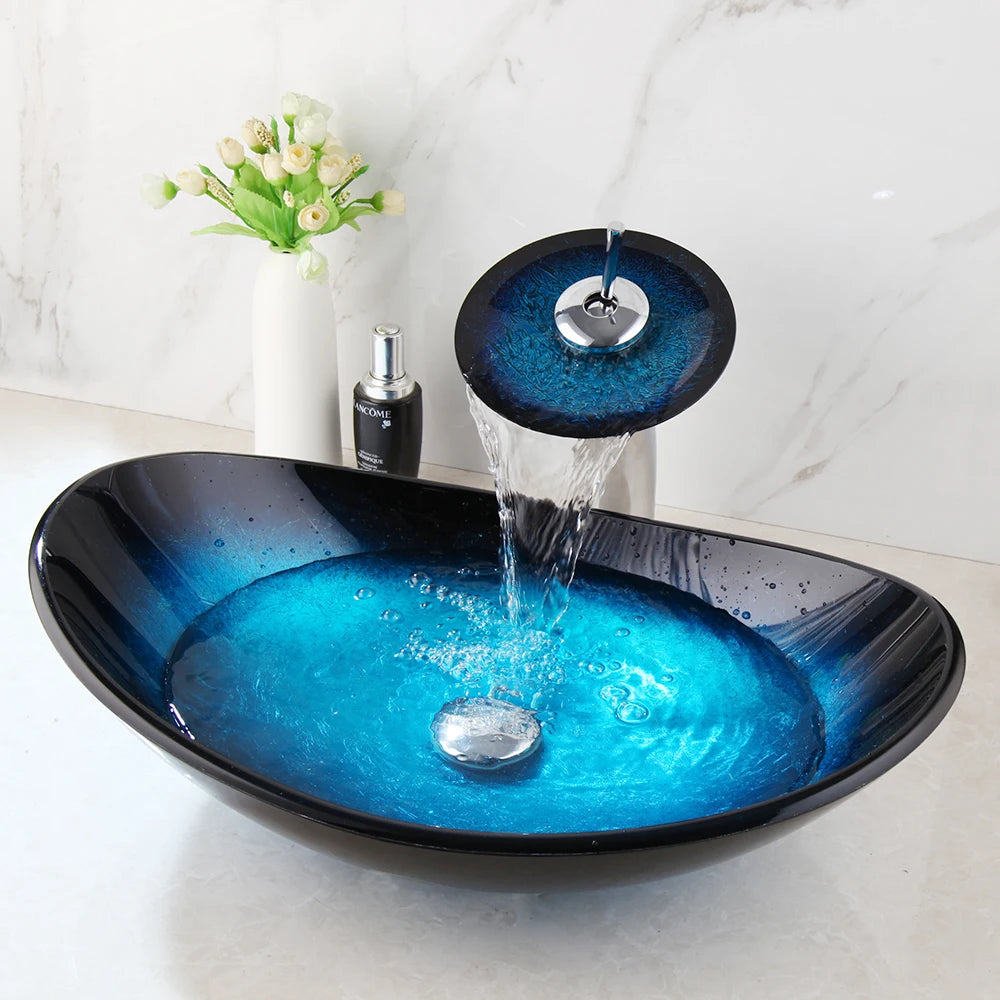 Tempered Glass Vessel Sink