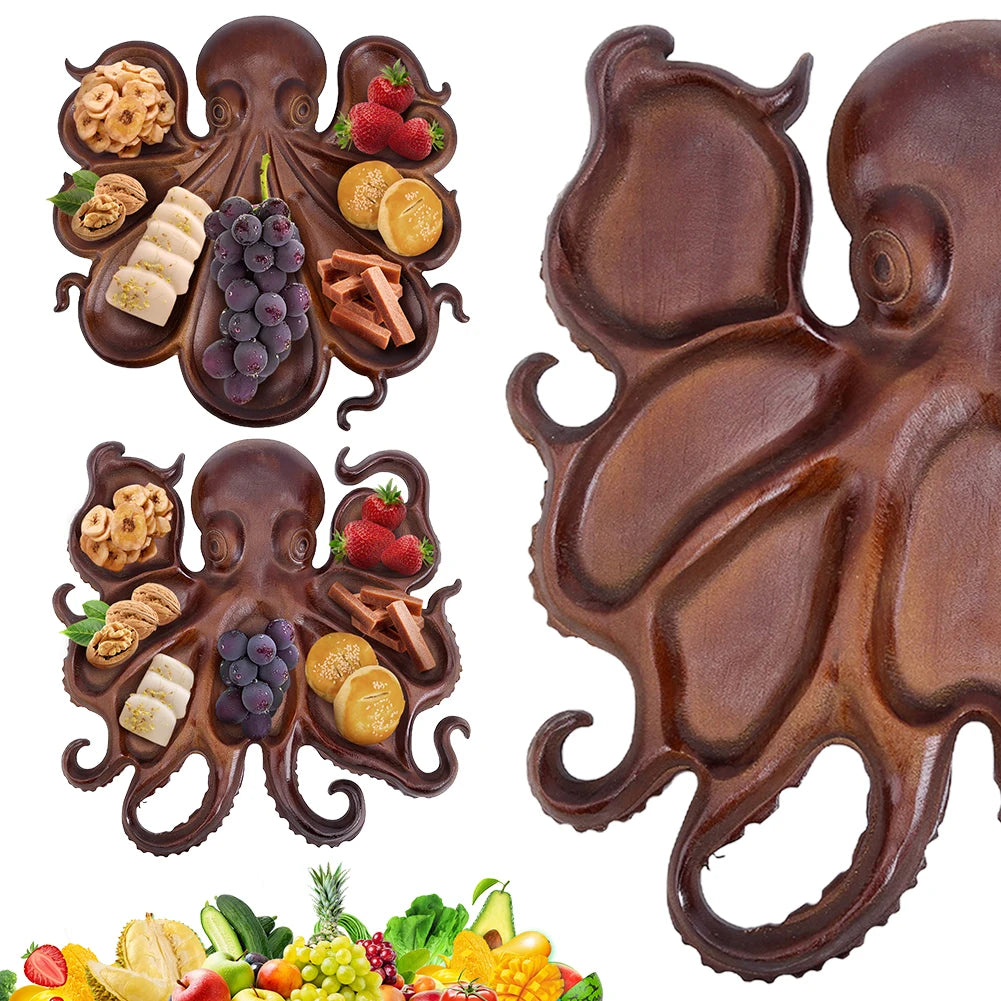 Octopus Wooden Serving Tray