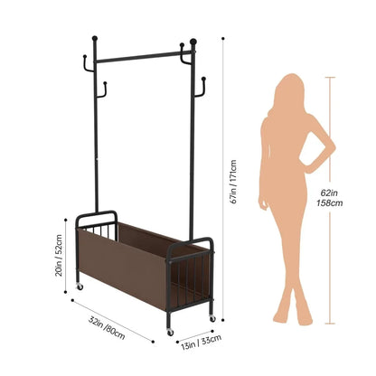 Clothes Rack with Wheels