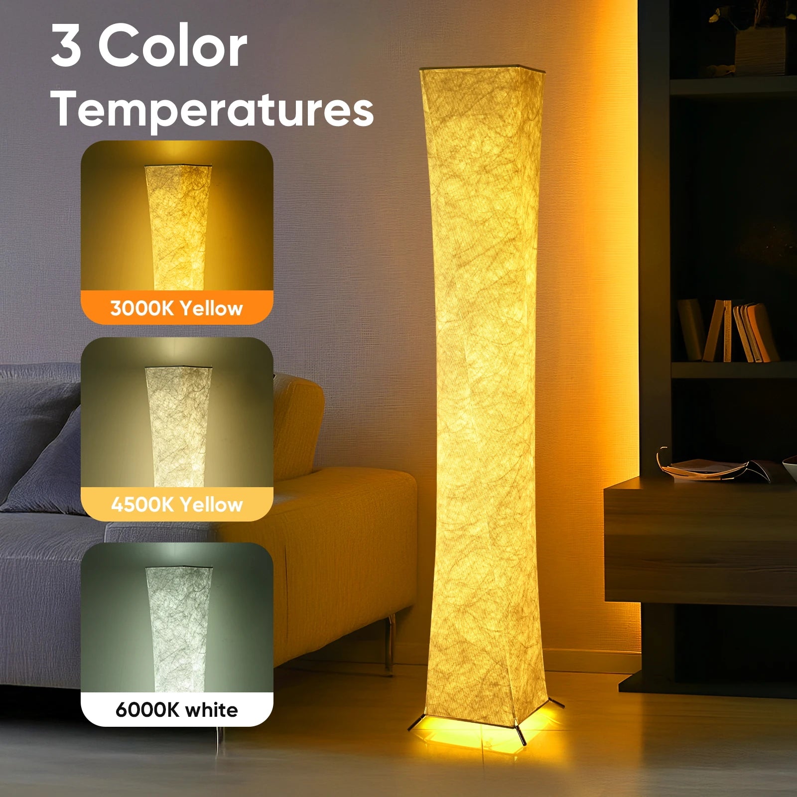 Soft Light Floor Lamp 52 Cozy Elegant Room Illumination