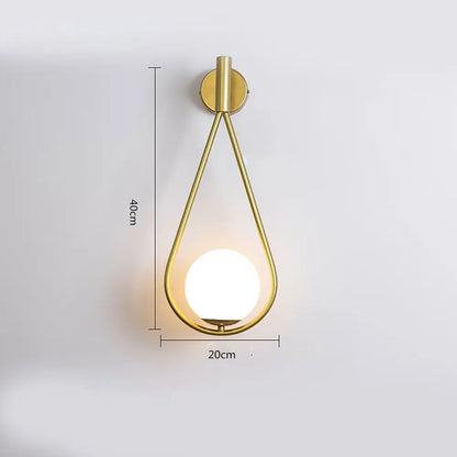 Glass Ball Wall Lamp