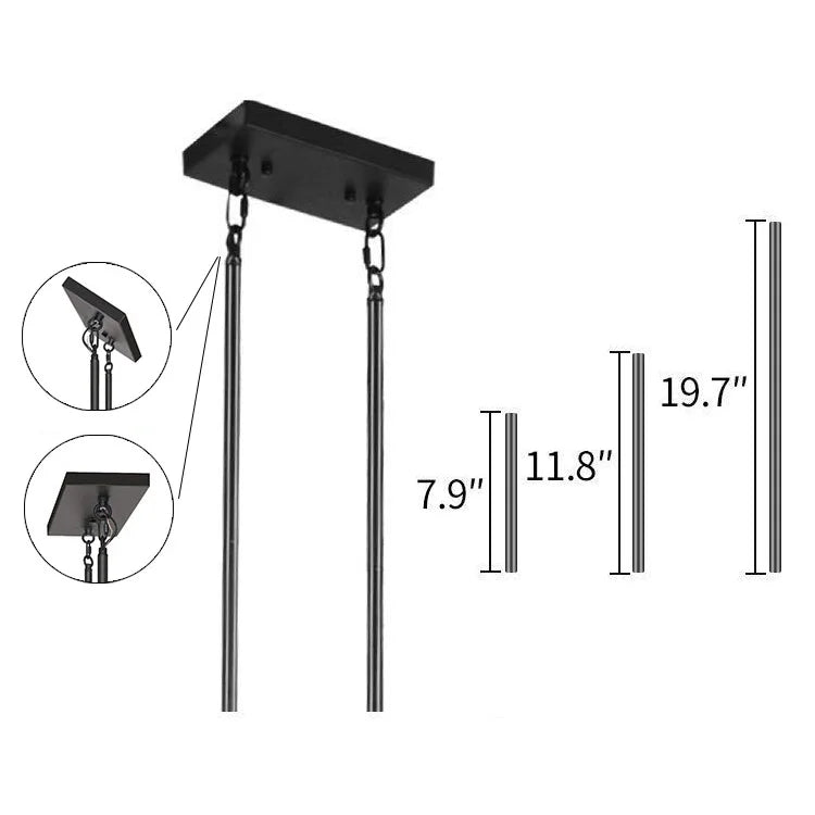 Farm House Chandelier Dining Room Rustic Kitchen