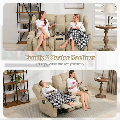 Theater Double Loveseat Recliner