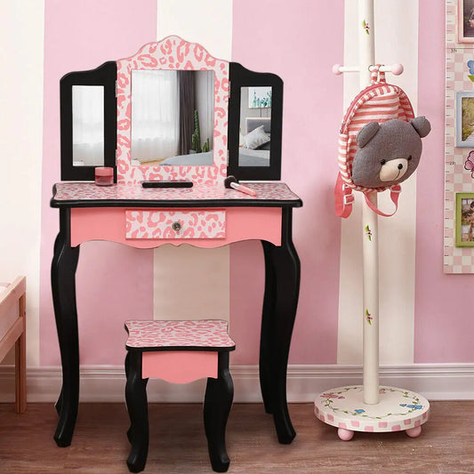 Kids Vanity Table and Stool