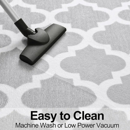 5x8 Foot Geometric Wool Rug Modern Handmade Area Rug