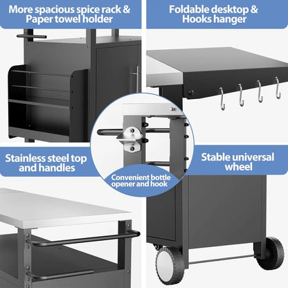 Outdoor Grill Cart