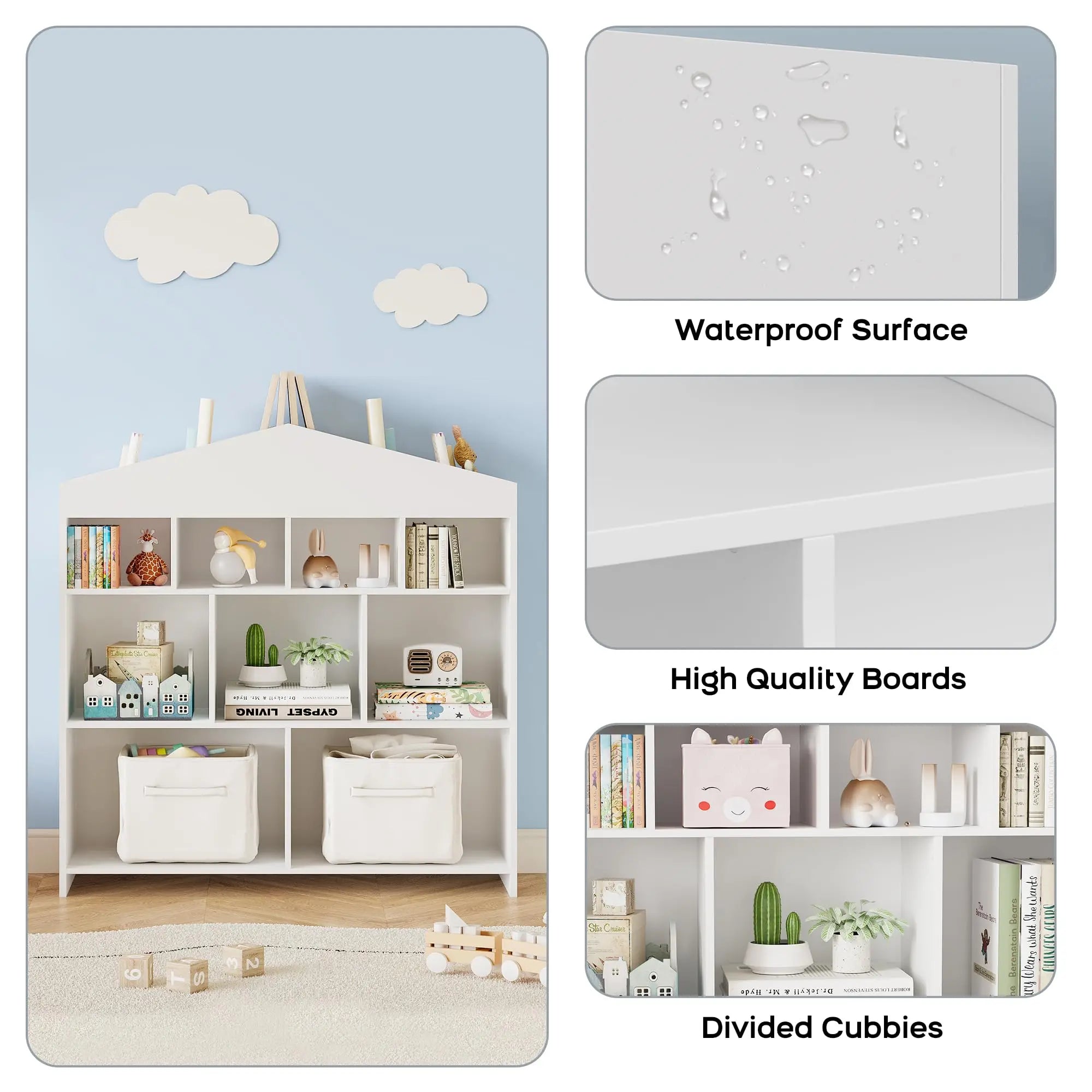 9-Cubby Toy Storage Organizers
