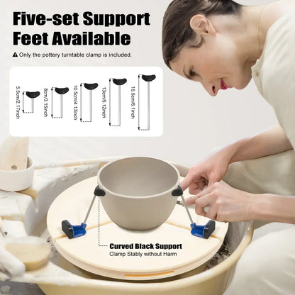 Pottery Turntable for Ceramic Art and Clay Projects