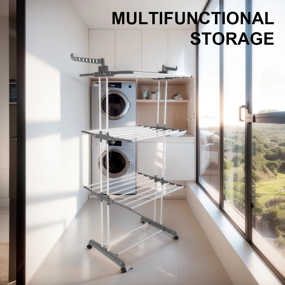 4-Tier Foldable Laundry Drying Rack
