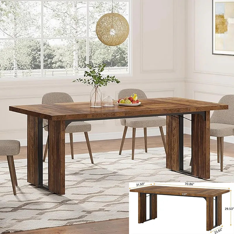 63-Inch Dining Table For 4-6