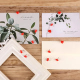 100 Heart-Shaped Thumbtacks