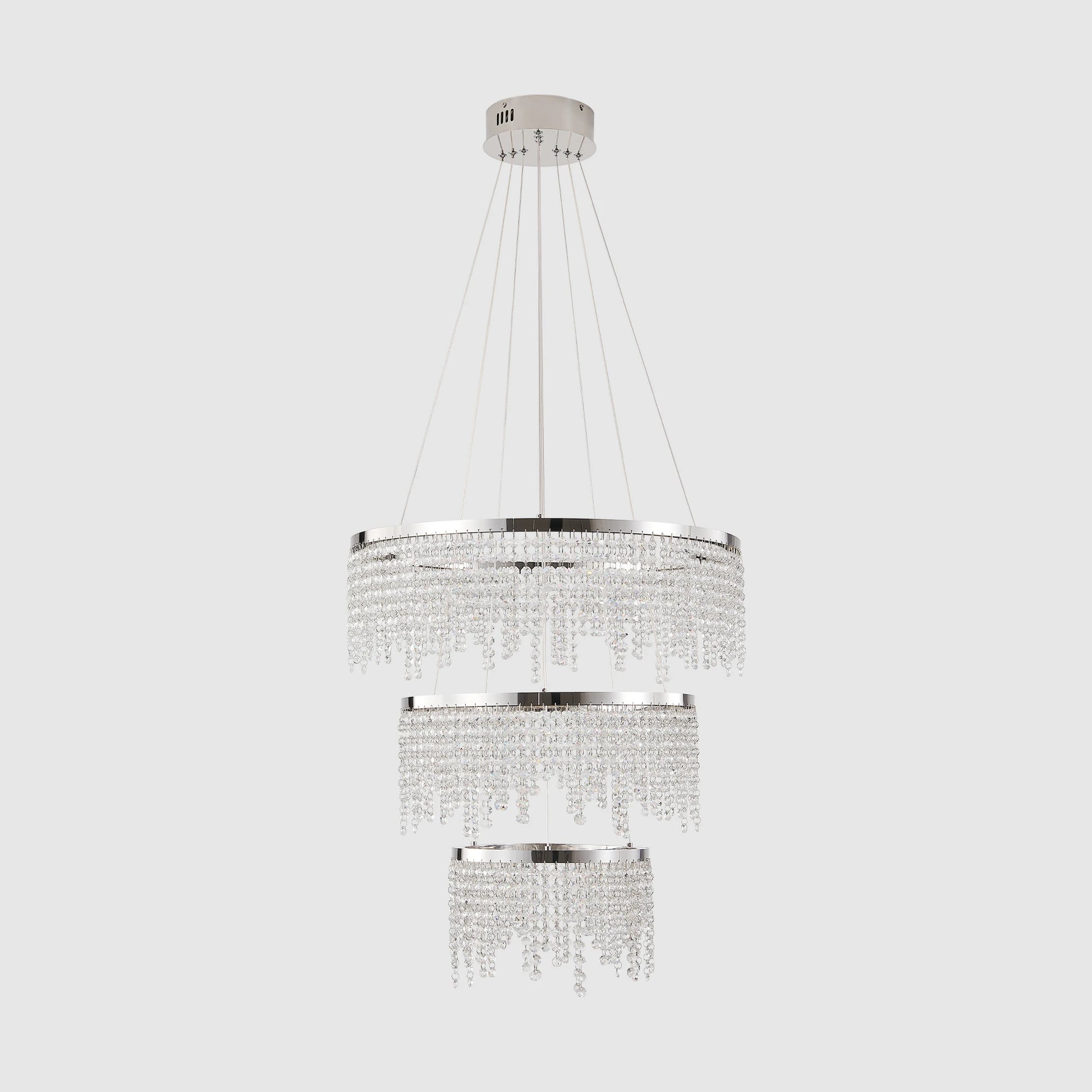 Luxury Crystal Round Chandelier 23.6 Inch