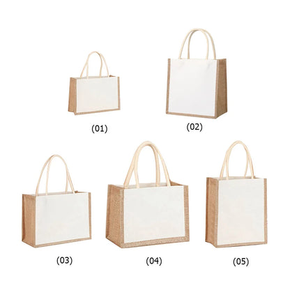 Burlap Jute Tote Bag