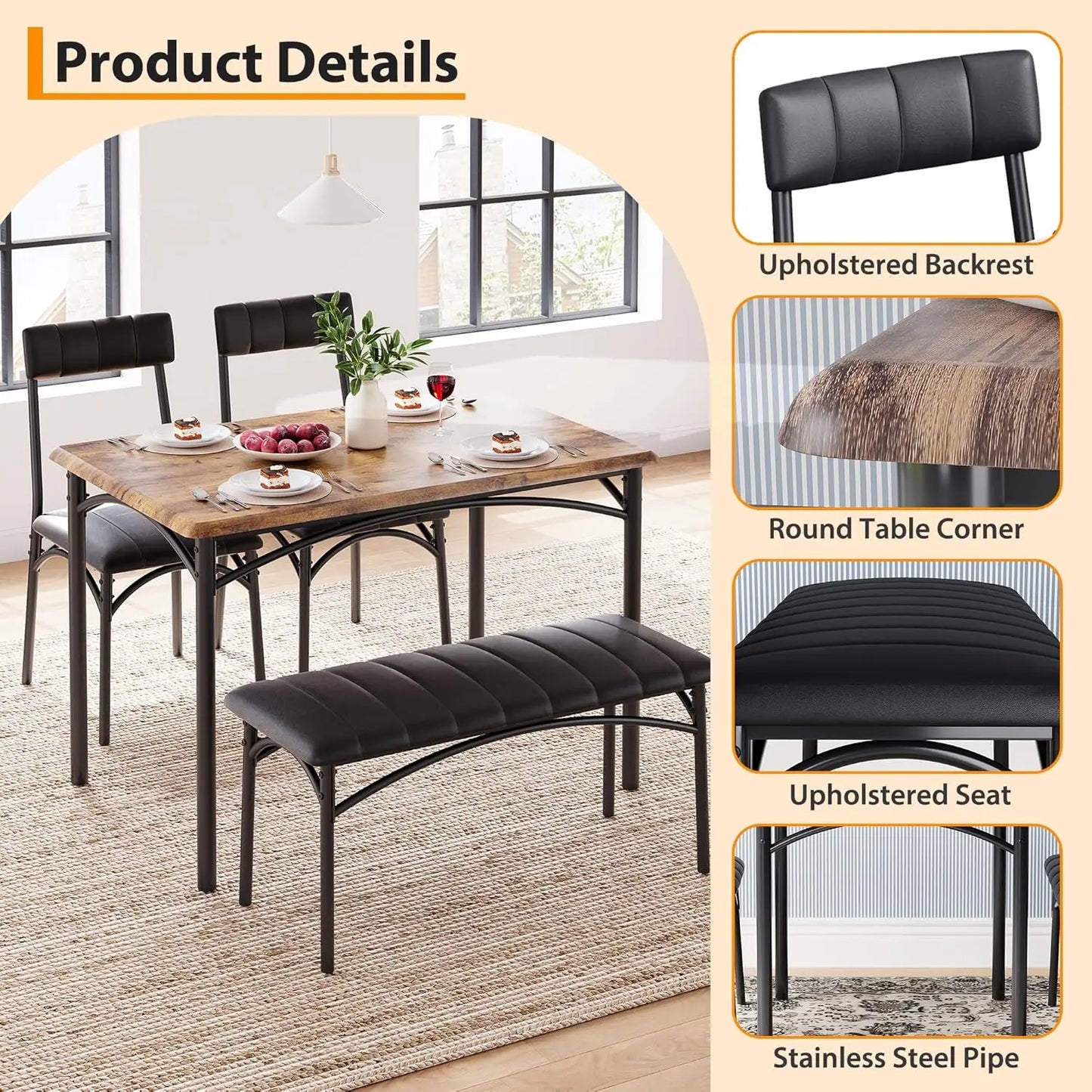 Dining Table Set For 4