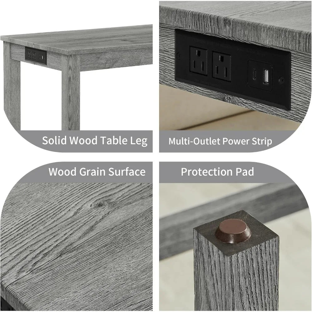 59" 4 Piece Bar Table Set