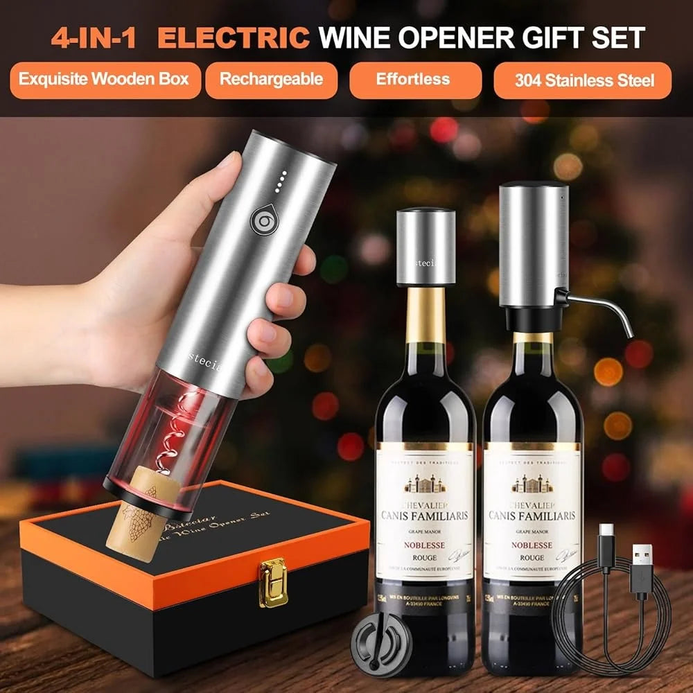 Electric Wine Opener Set