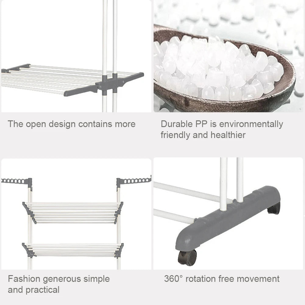 4-Tier Foldable Laundry Drying Rack