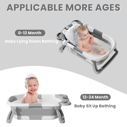 Folding Baby Bath Tub/Thermometer