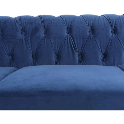 Luxury Velvet Chesterfield Sofa for Living Room