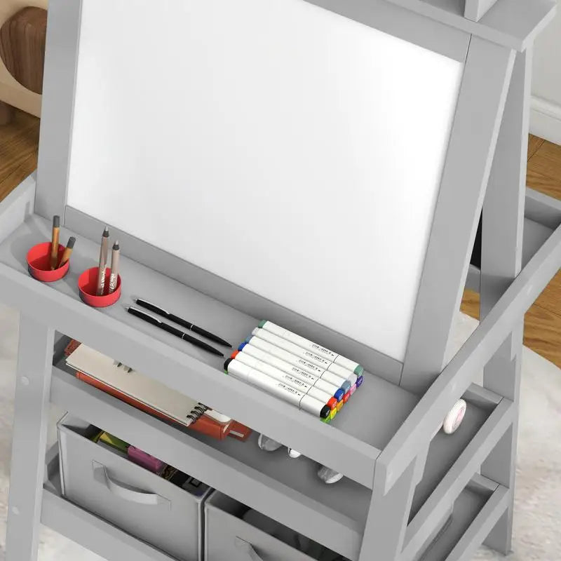 Double-Sided Kids Art Easel for home