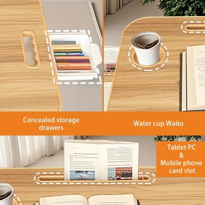 Portable Laptop Bed Desk Adjustable Desk for Home & Bed Use