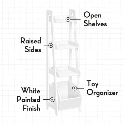 Ladder Shelf Toy Organizer