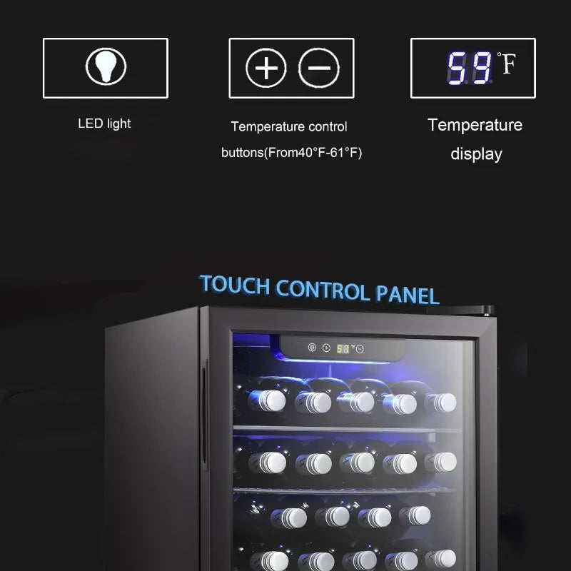 24 Wine Bottle Beverage Refrigerator