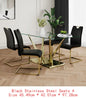 Modern Glass Dining Table Set