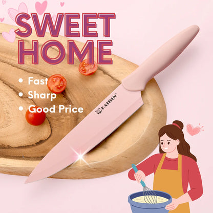 Pink Knife Block Set